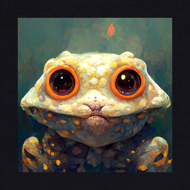 Cute Toad looking for love by Liana Campbell